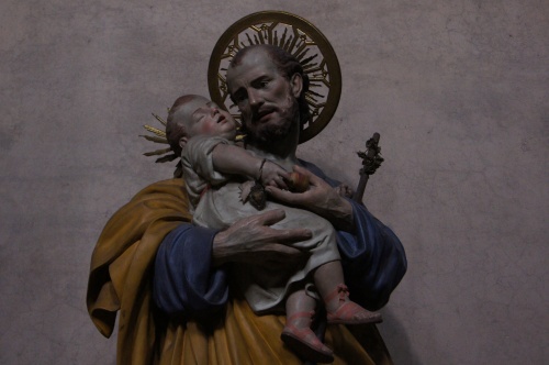 Joseph and Jesus in the Duomo in Gubbio